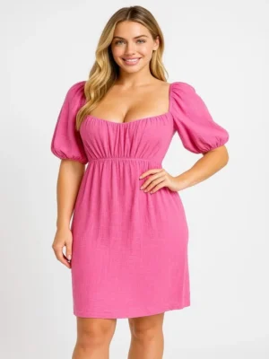 VESTIDO ROSA VTD74