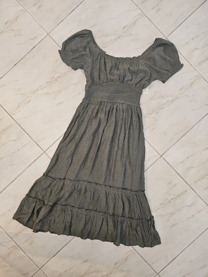 VESTIDO VERDE OSCURO VTD211