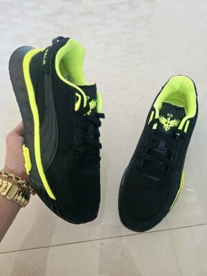 TENIS NEGRO Y VERDE TNNV1