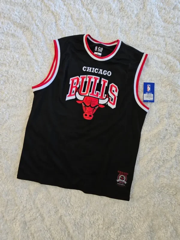 CAMISETA CHICAGO BULLS NEGRA CMST44