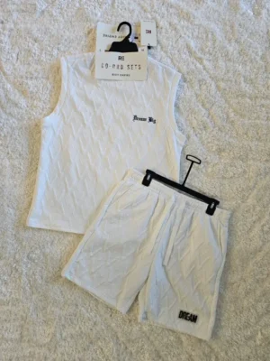 CONJUNTO CAMISETA SHORT BLANCOS CJT8