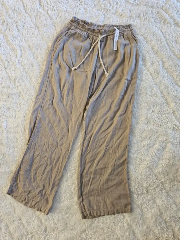 PANTALÓN DE TELA BEIGE PTN113