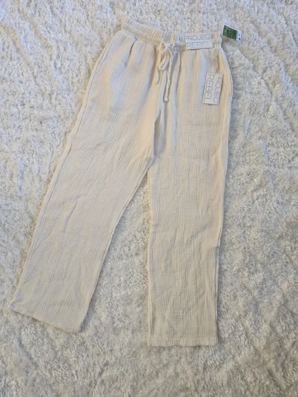 PANTALÓN DE TELA BLANCO PTN115