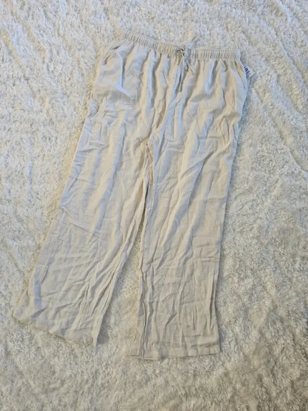 PANTALÓN DE TELA BLANCO PTN117