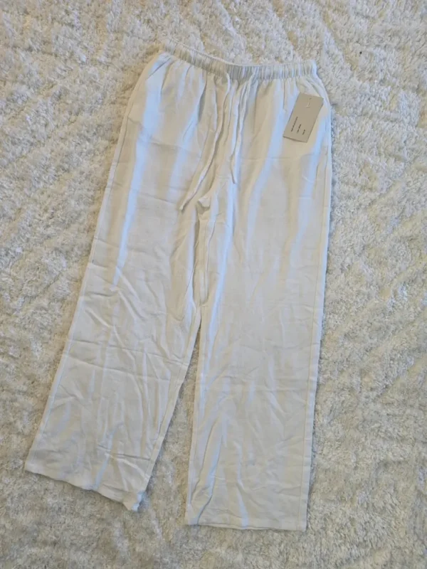 PANTALÓN DE TELA BLANCO PTN118