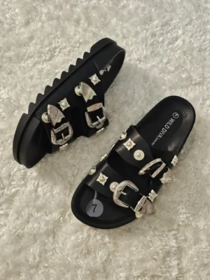 SANDALIAS NEGRAS SDL183
