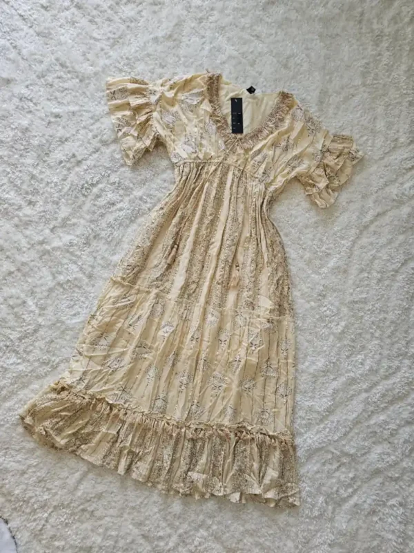 VESTIDO AMARILLO VTD261