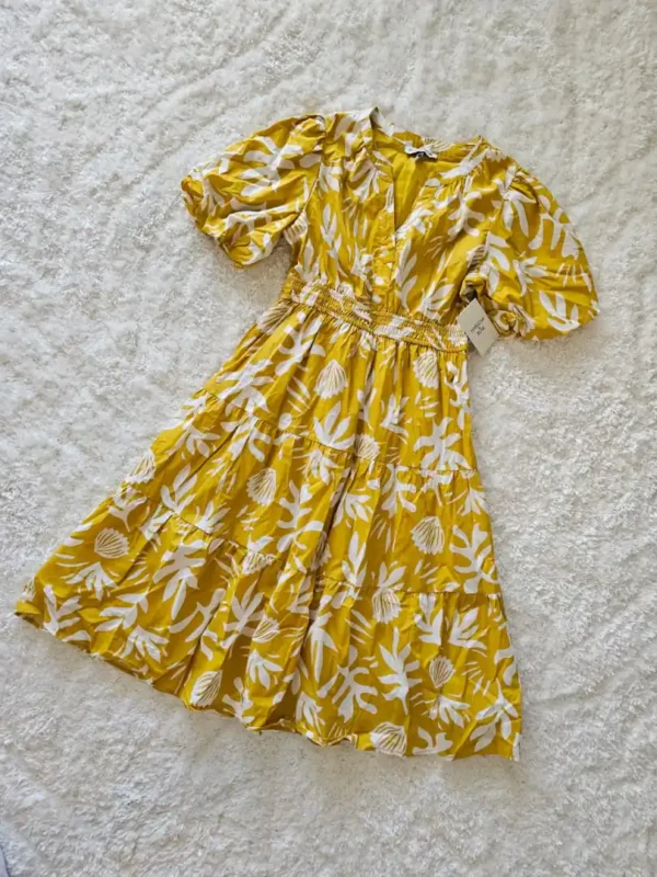 VESTIDO AMARILLO VTD269