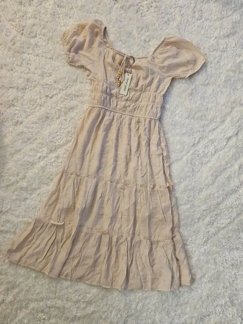 VESTIDO BEIGE VTD241