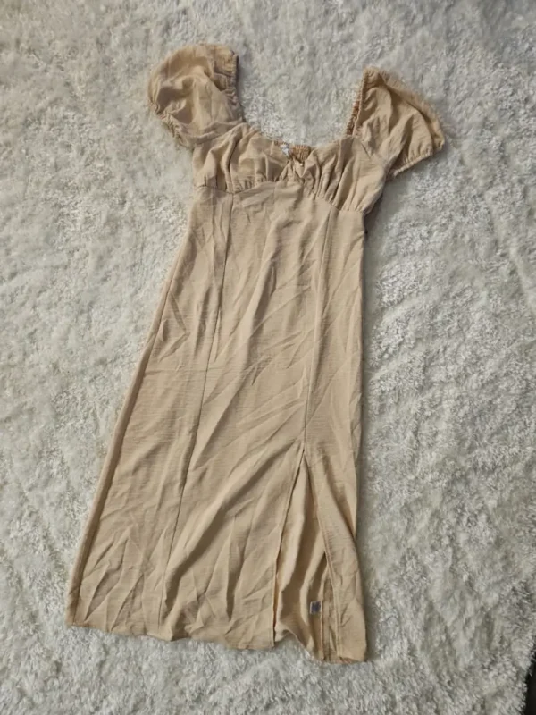 VESTIDO BEIGE VTD244