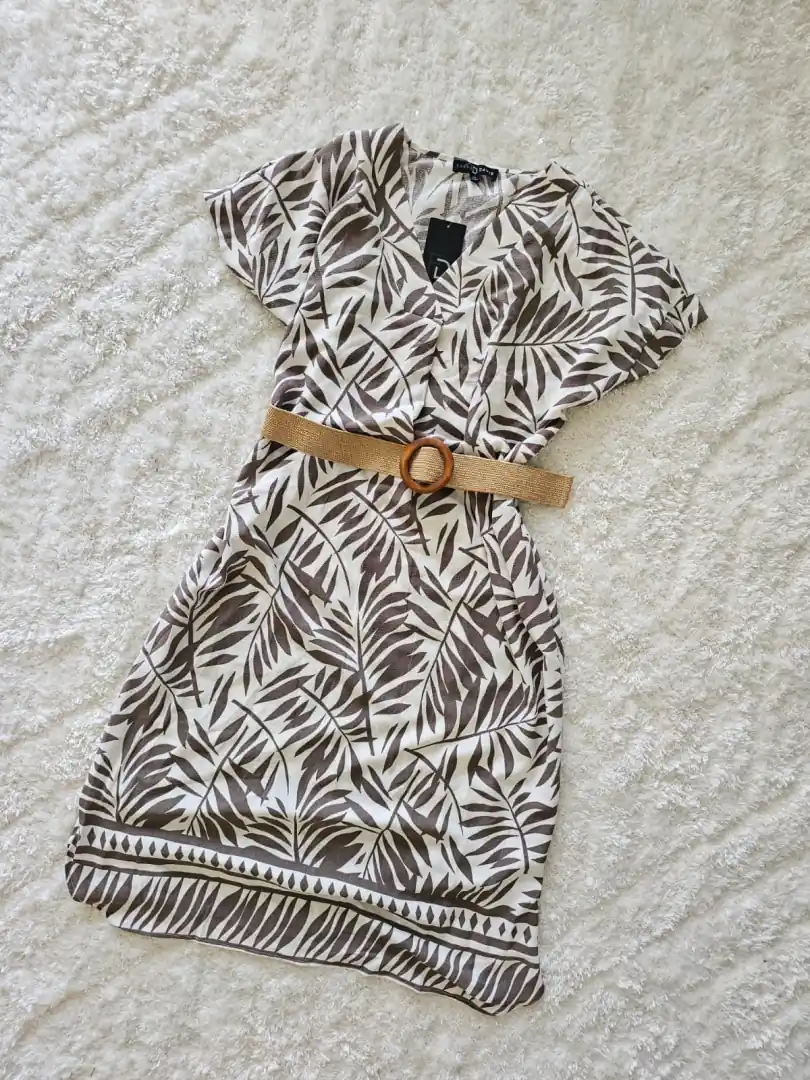 VESTIDO BLANCO ESTAMPADO VTD258