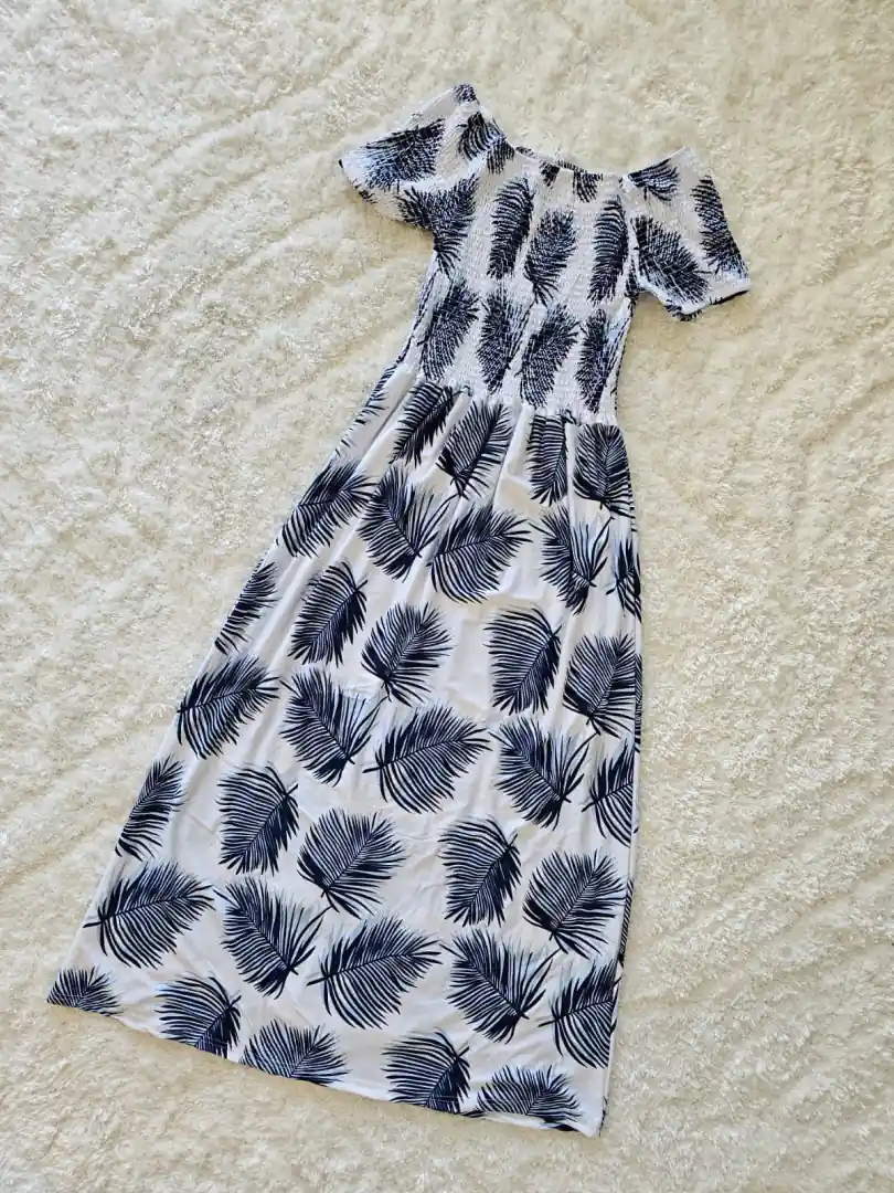 VESTIDO BLANCO ESTAMPADO VTD271
