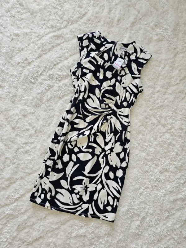 VESTIDO NEGRO ESTAMPADO VTD266
