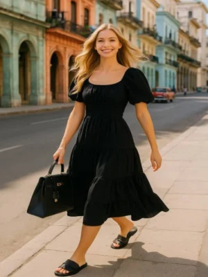 VESTIDO NEGRO VTD127