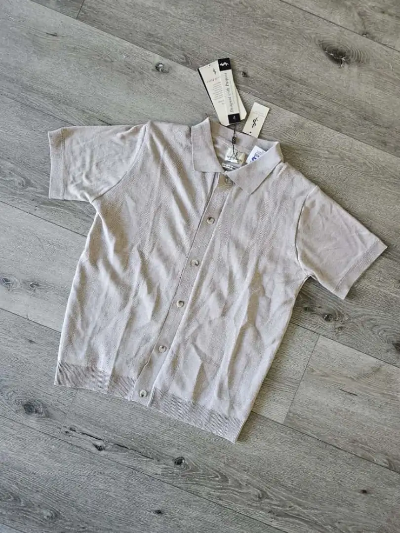 CAMISA BEIGE CMS169