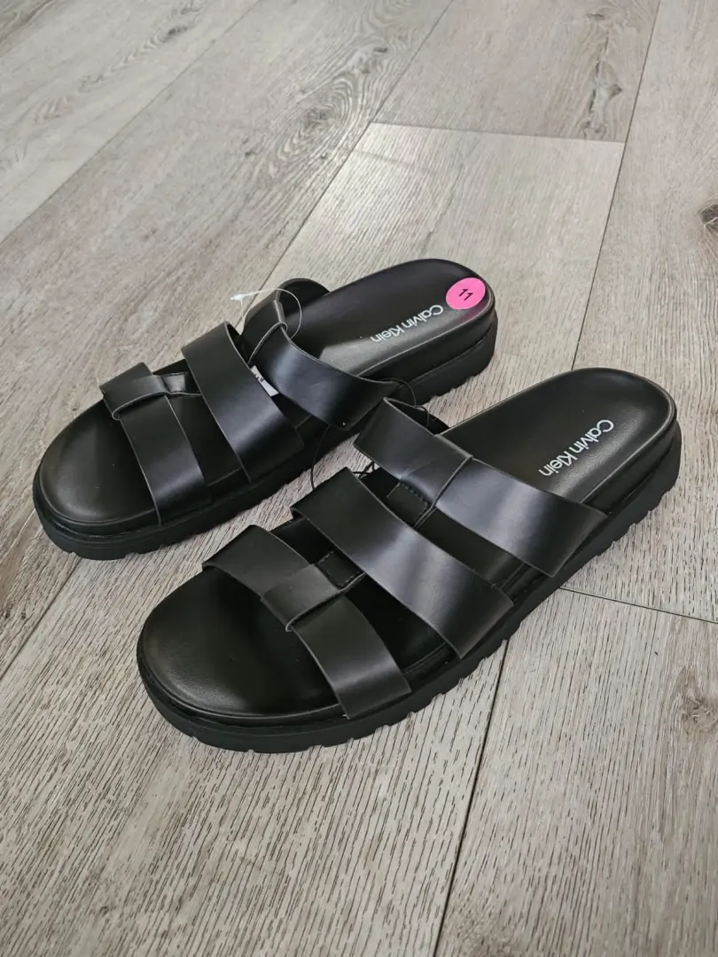 SANDALIAS NEGRAS CALVIN KLEIN SDL271