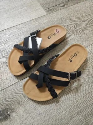 SANDALIAS NEGRAS DE MUJER SDL272