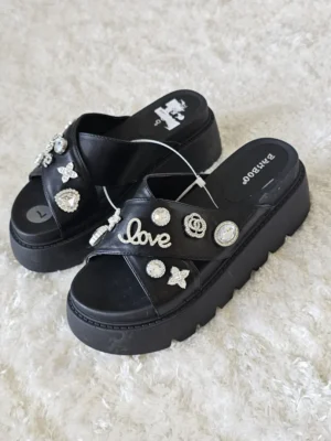 SANDALIAS NEGRAS SDL253