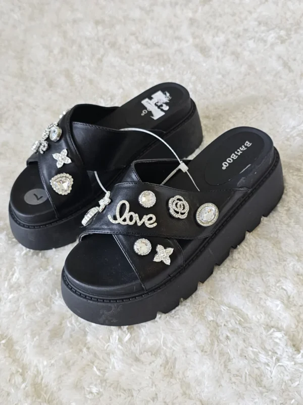 SANDALIAS NEGRAS SDL253