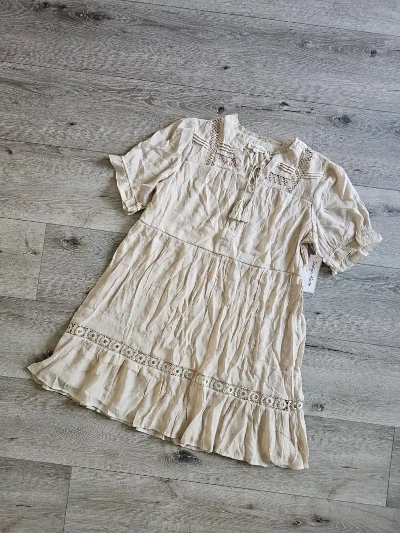 VESTIDO BEIGE VTD286