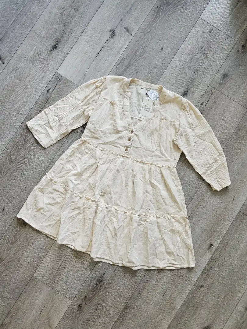 VESTIDO BEIGE VTD293