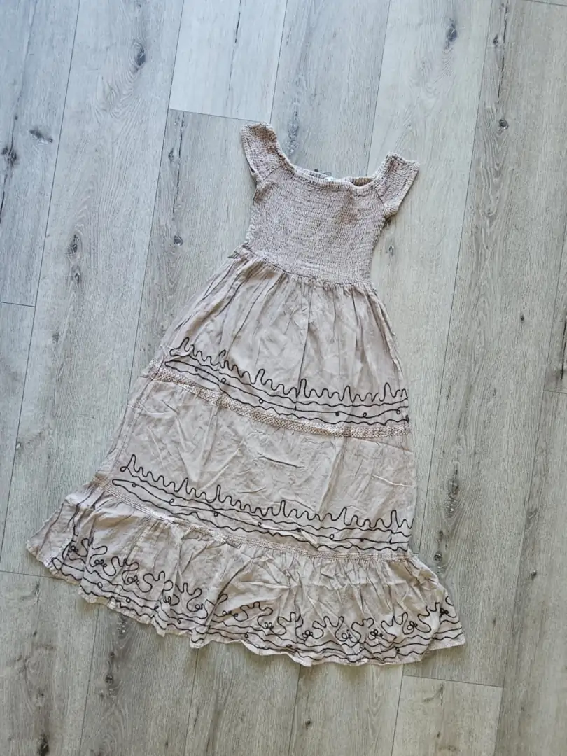 VESTIDO BEIGE VTD345