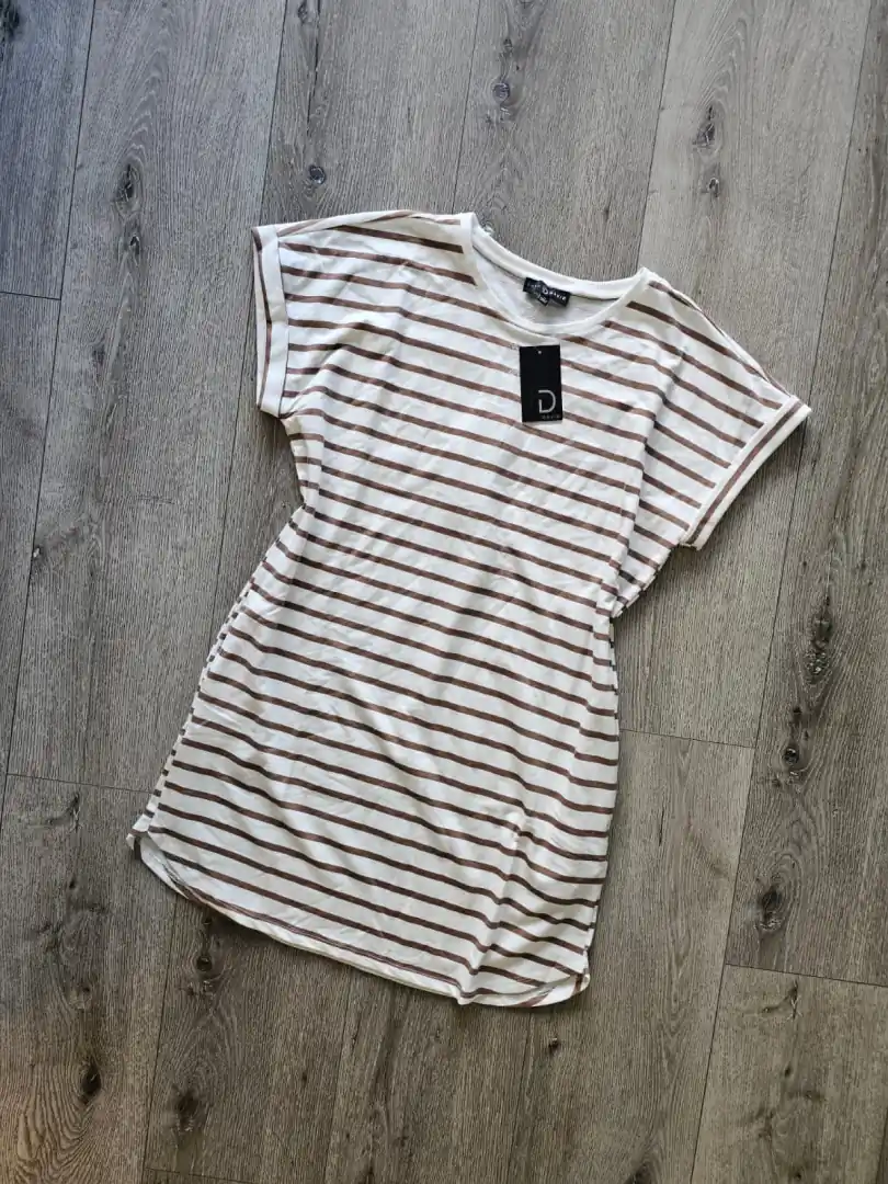 VESTIDO BLANCO RAYADO VTD308