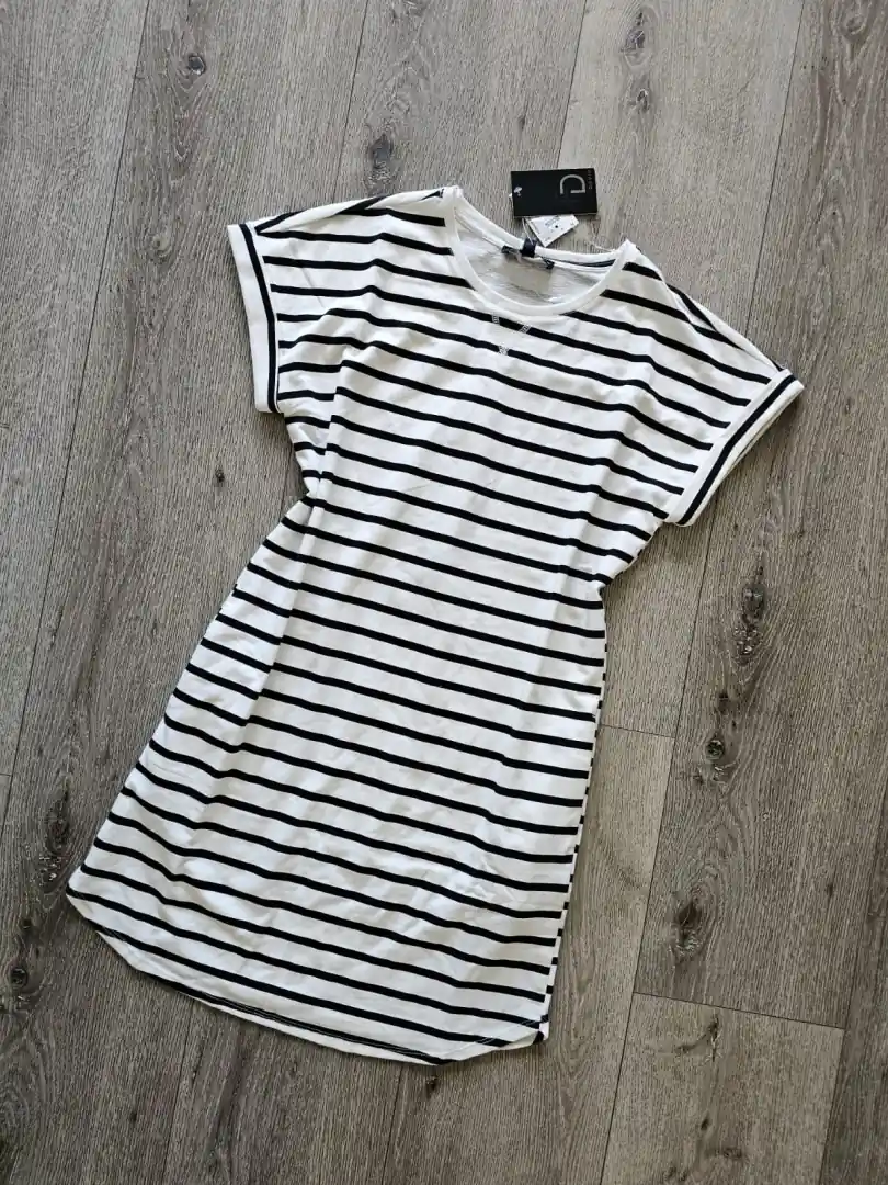 VESTIDO BLANCO RAYADO VTD309