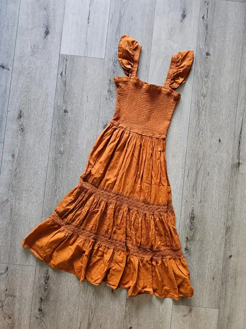 VESTIDO NARANJA VTD302