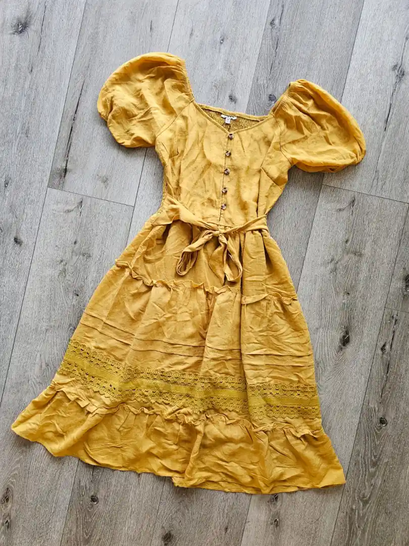 VESTIDO AMARILLO VTD360