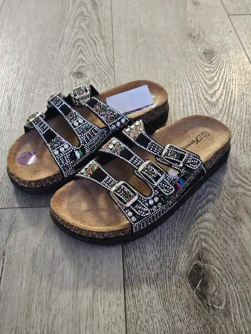 SANDALIAS NEGRAS SDL318