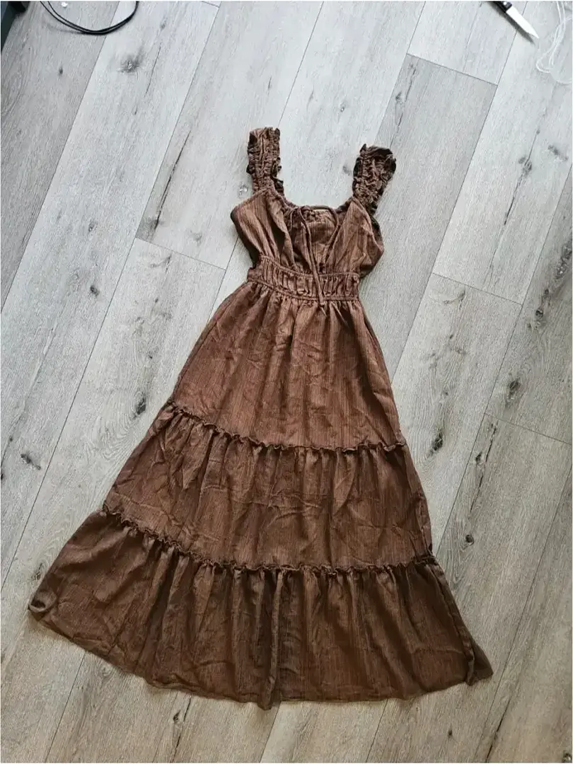 VESTIDO MARRÓN VTD359