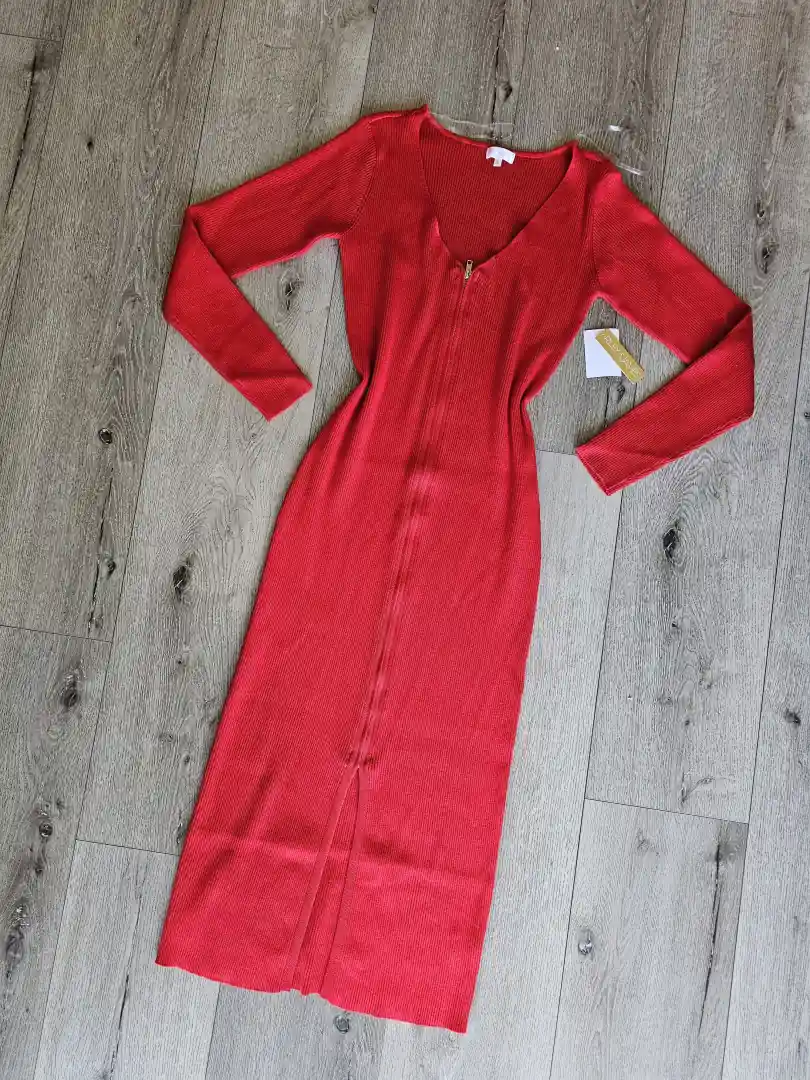 VESTIDO ROJO VTD374