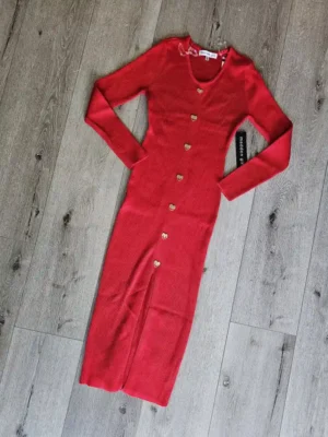 VESTIDO ROJO VTD377