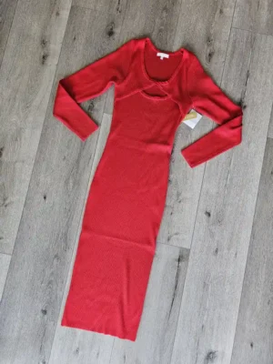 VESTIDO ROJO VTD410