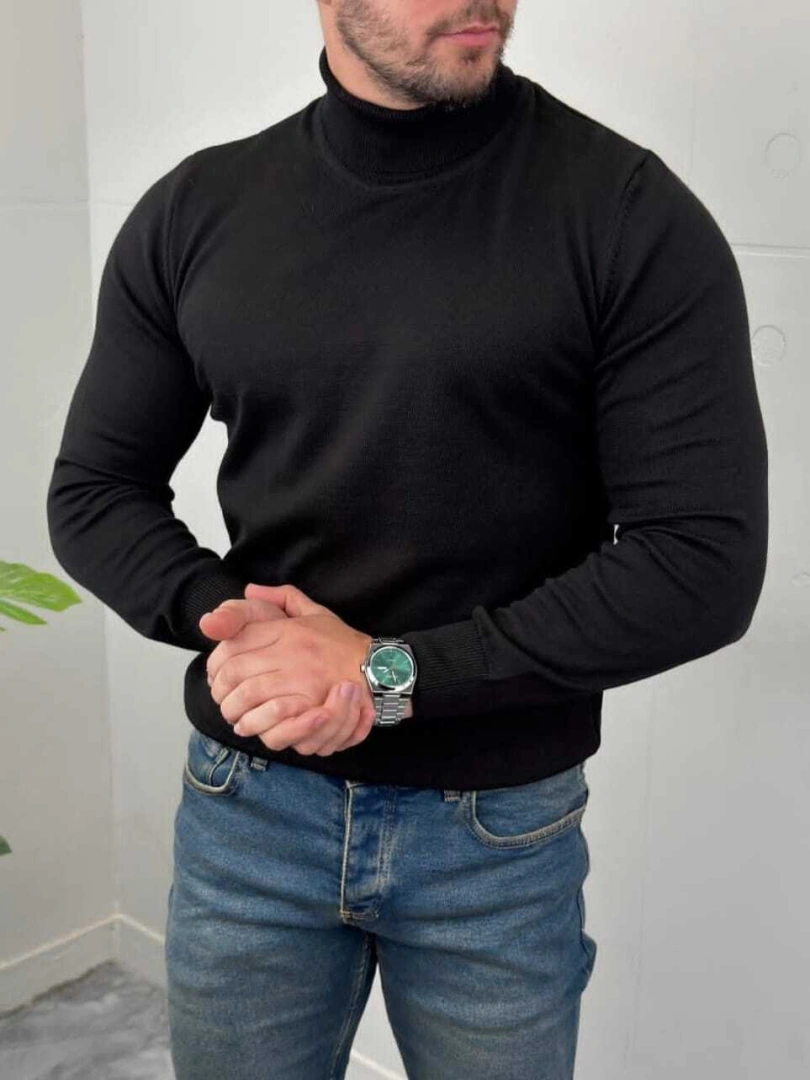 ENGUATADA NEGRA CUELLO ALTO EGTD31