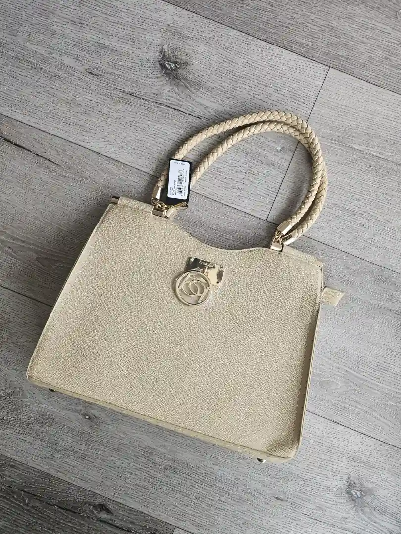 BOLSO DE MANO BEIGE CTR97