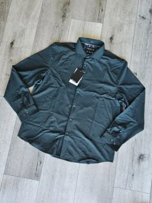 CAMISA VERDE OSCURA CMS259