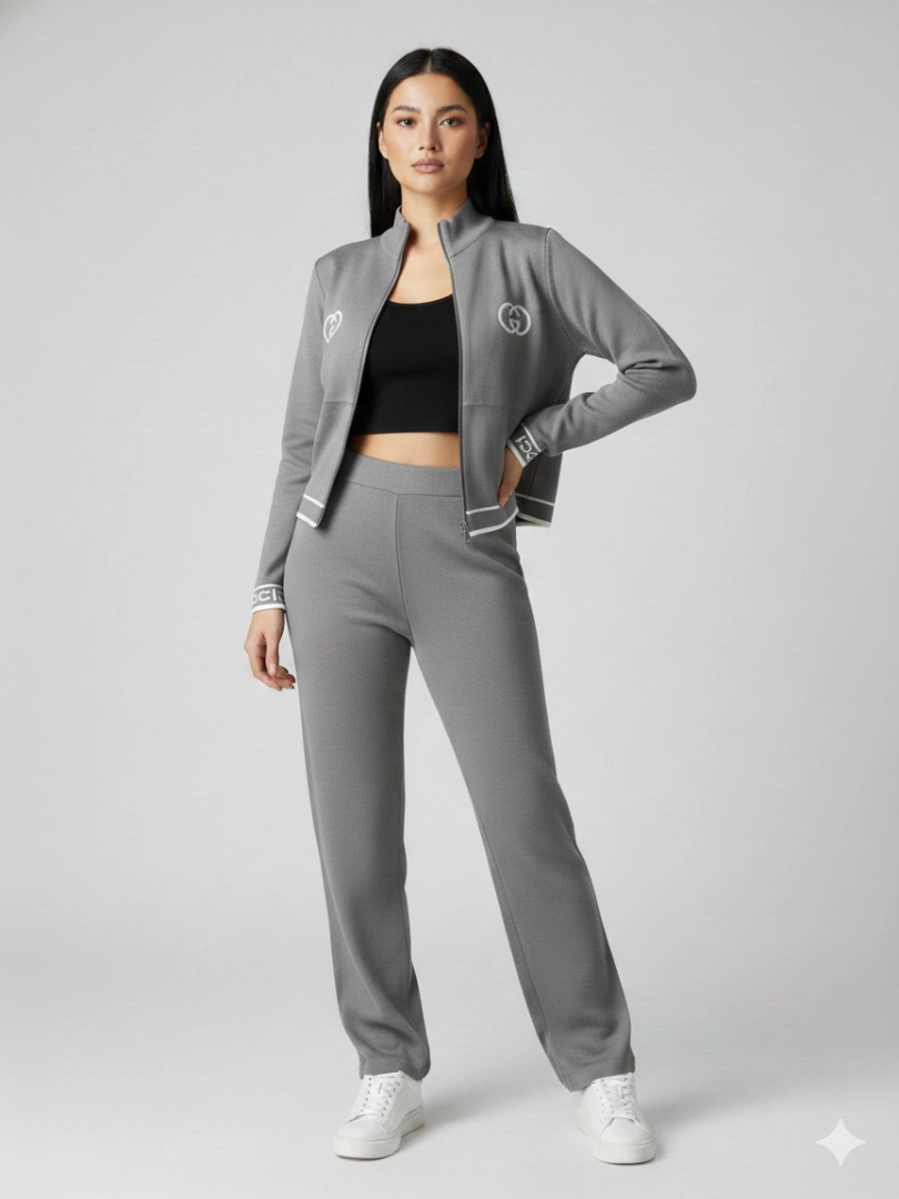 CONJUNTO DE MUJER GRIS GUCCI CJT17