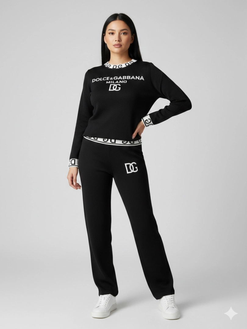 CONJUNTO DE MUJER NEGRO DOLCE&GABBANA MILANO CJT16