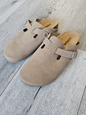 ZUECOS DE MUJER BEIGE SDL381