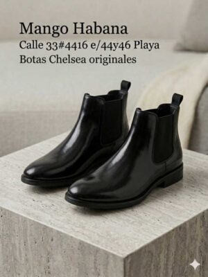 botas chelsea negras